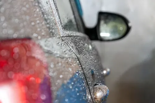 Water spots on a car